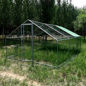 Enclos XXL pour Poules – Parc de 24m² en Acier Galvanisé avec Structure Renforcée